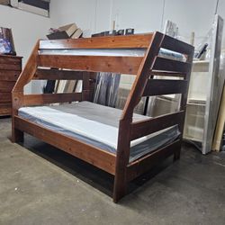 Twin Over Full Bunk Bed And Mattress 