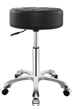 New Hydraulic Rolling Salon Stool | Adjustable Height | 360° Swivel | Heavy Duty