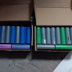 18650 Battery Lot Of 140 Pieces 