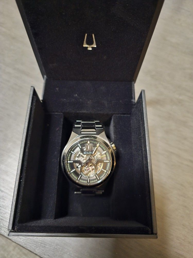 Bulova Gunmetal Automatic 46mm Mens Watch