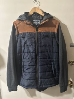 MENS DISTORTION HOODIE VEST JACKET - SIZE MEDIUM - LIKE NEW