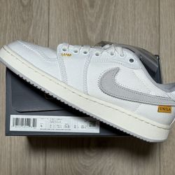 JORDAN 1 LOW UNION WHITE CANVAS 4M