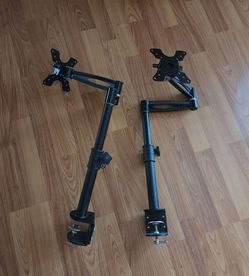 Dual Monitor Desk Mount Arms – Set of 2
