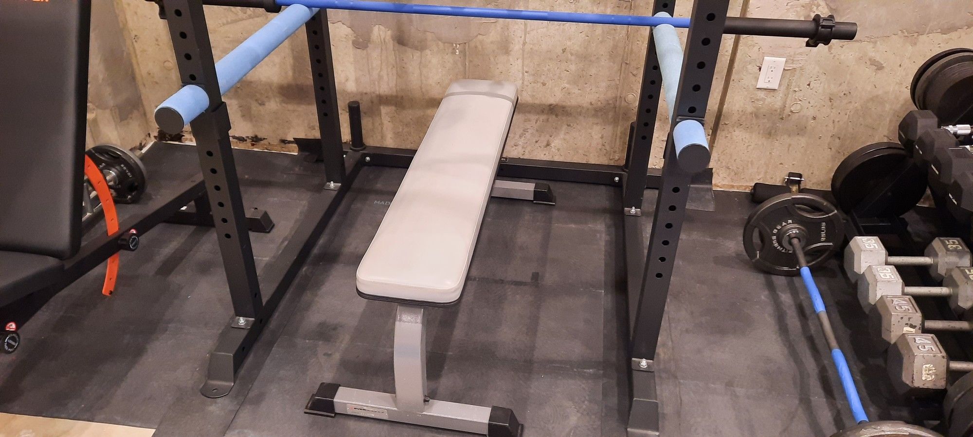 Exercise Flat Bench Press 1500lb Capacity - Gym Fitness Club Equipment