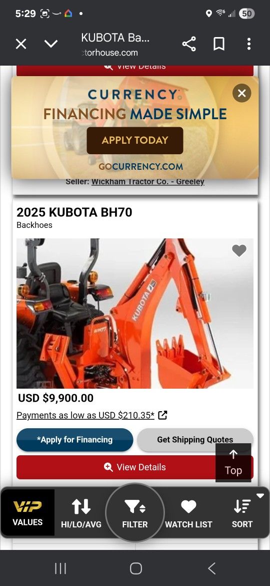 Kubota Backhoe Attachment 