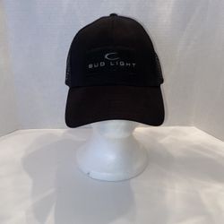 Black & Gray Bud Light Budweiser Anheuser Busch SnapBack Cap Snap Back Hat