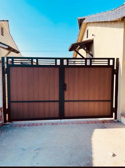 Wrought iron gates