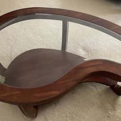 Coffee Table With Glass ( Plus Replacement Glass)