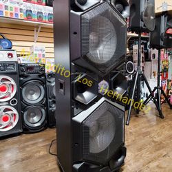 Bocina Bluetooth Karaoke Speaker 🎶🎉22000 WATTS🔊 LED Lights!!! 2 Wireless Mic🎤