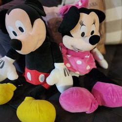Mickey And Minnie Stuffed Animals