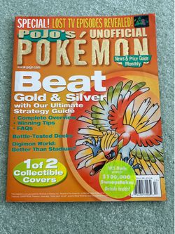 Pojo’s unofficial Pokémon New & Price Guide Vol 1 #8 Ho-Oh  cover 2000 Vintage