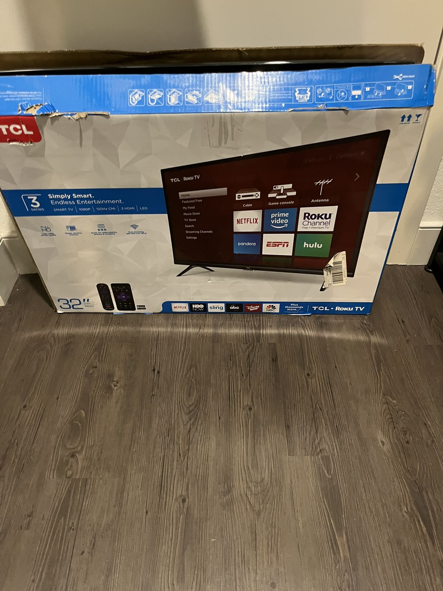 TCL 32-inch 1080p Roku Smart LED TV - 32S327, 2019 Model