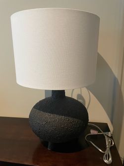 Modern Textured Black Lamp