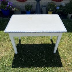 Vintage Enamel / Porcelain Top Table
