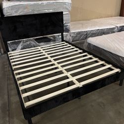 Velvet Queen Bed Frame 