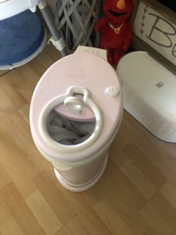 Ubbi Pink Baby Trash Can 