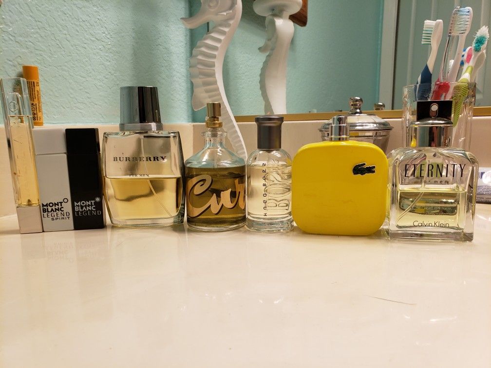 Lacoste, Hugo Boss, Mont Blanc, Eternity Cologne Lot