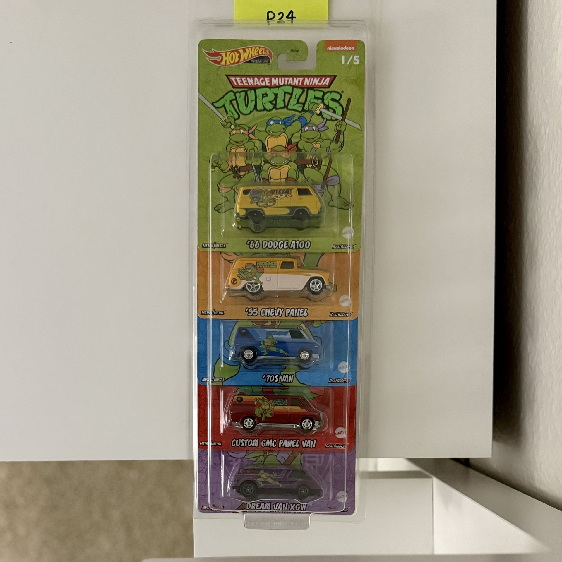 Hot Wheels Teenage Mutant Ninja Turtles | Set Of 5 w/case