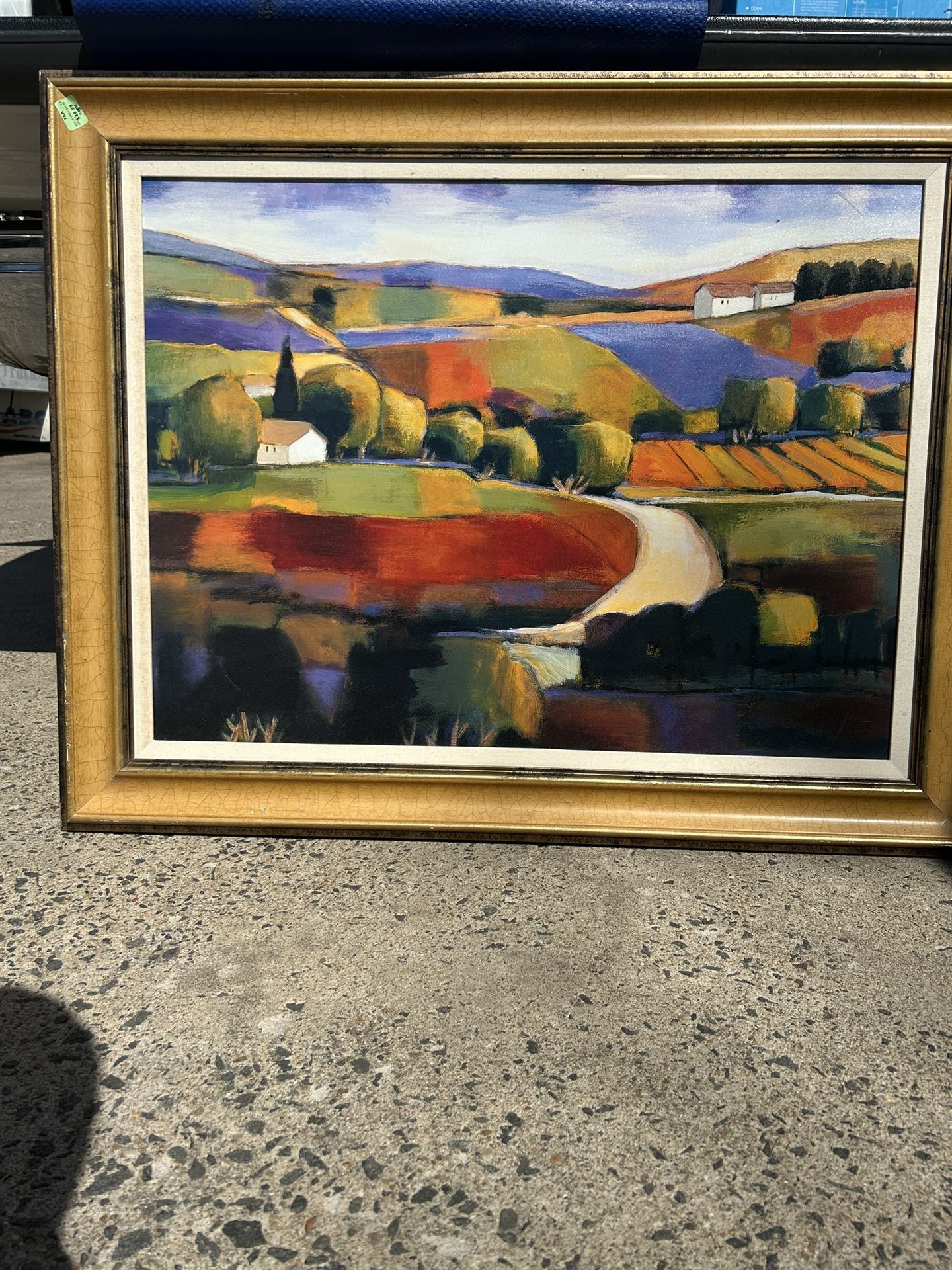 Art  30” By 40 Framed Matted  
