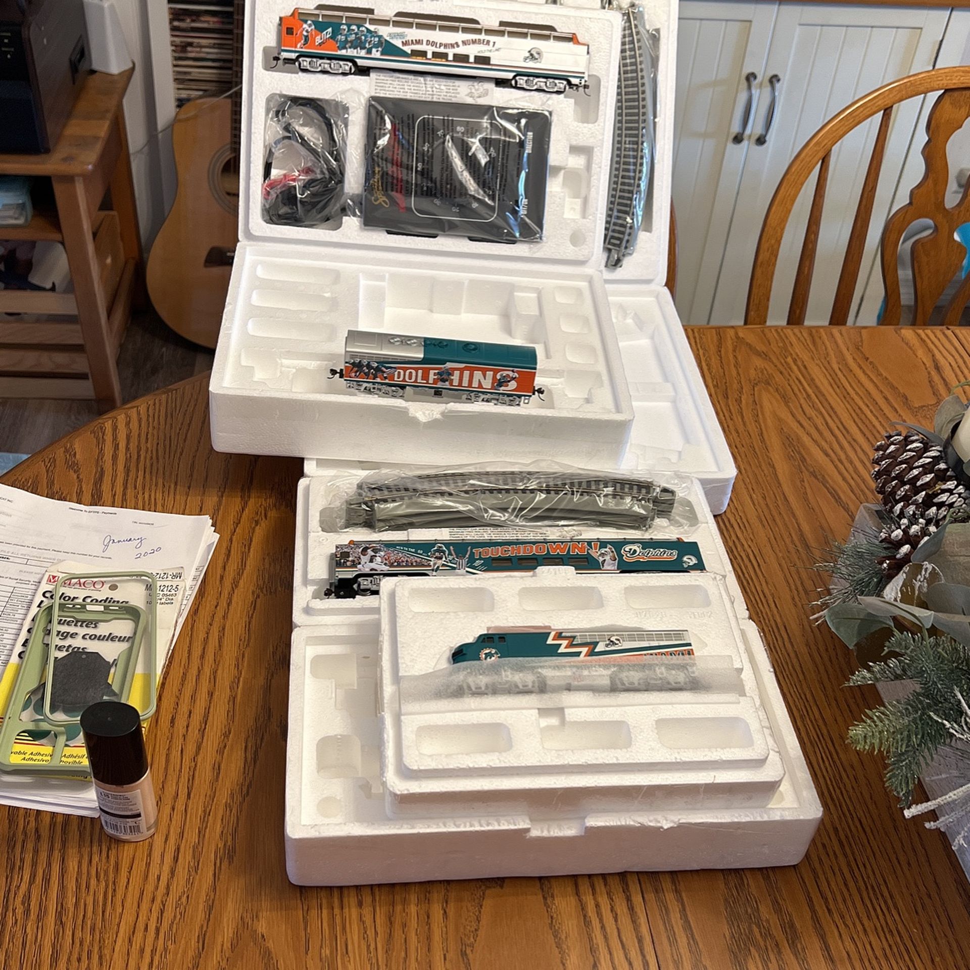 Miami Dolphin Hawthorne Village Train Set