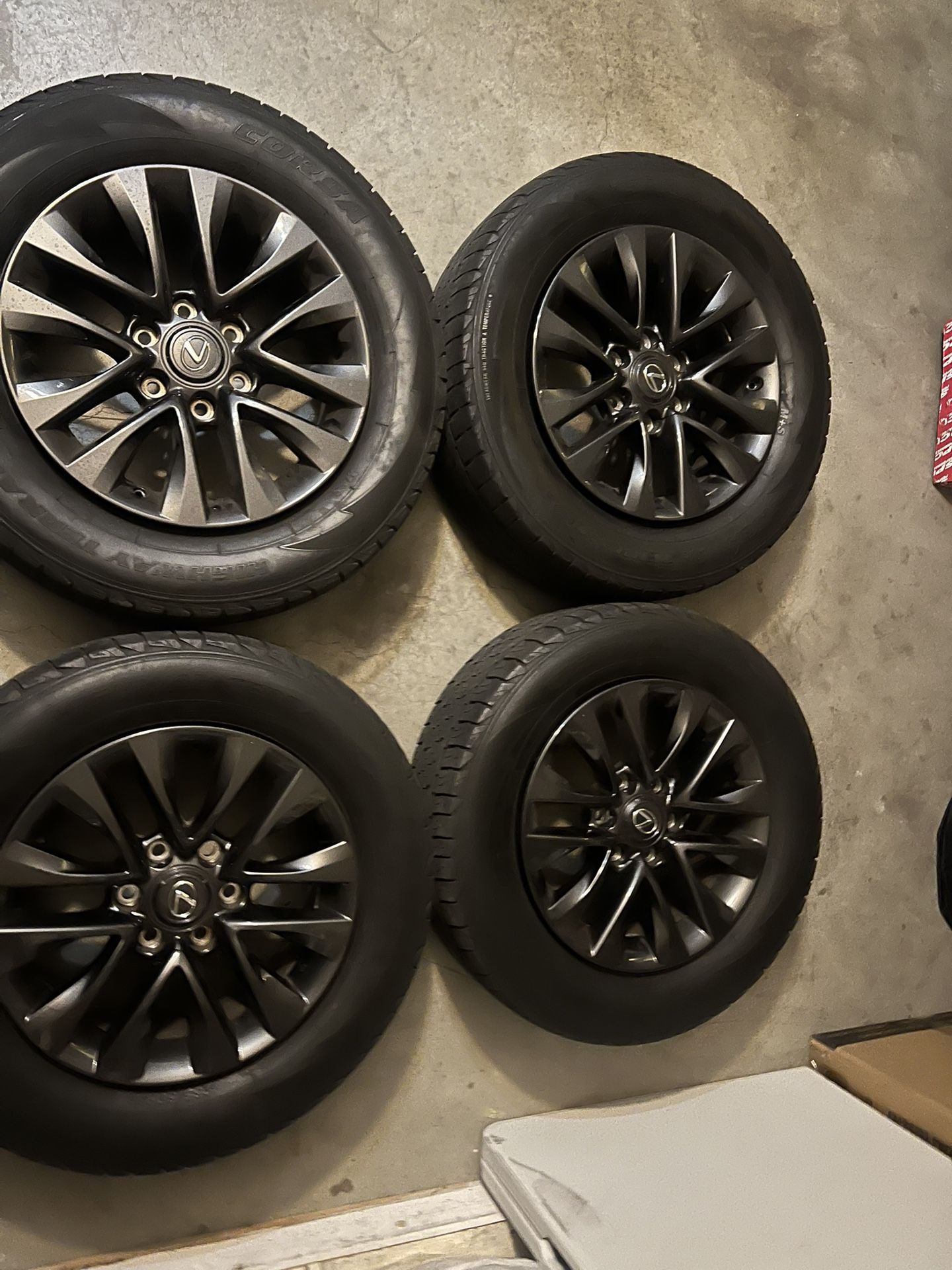 18" Lexus GX460 WHEELS RIMS OEM GLOSS BLACK GX 460 SET 4 inch