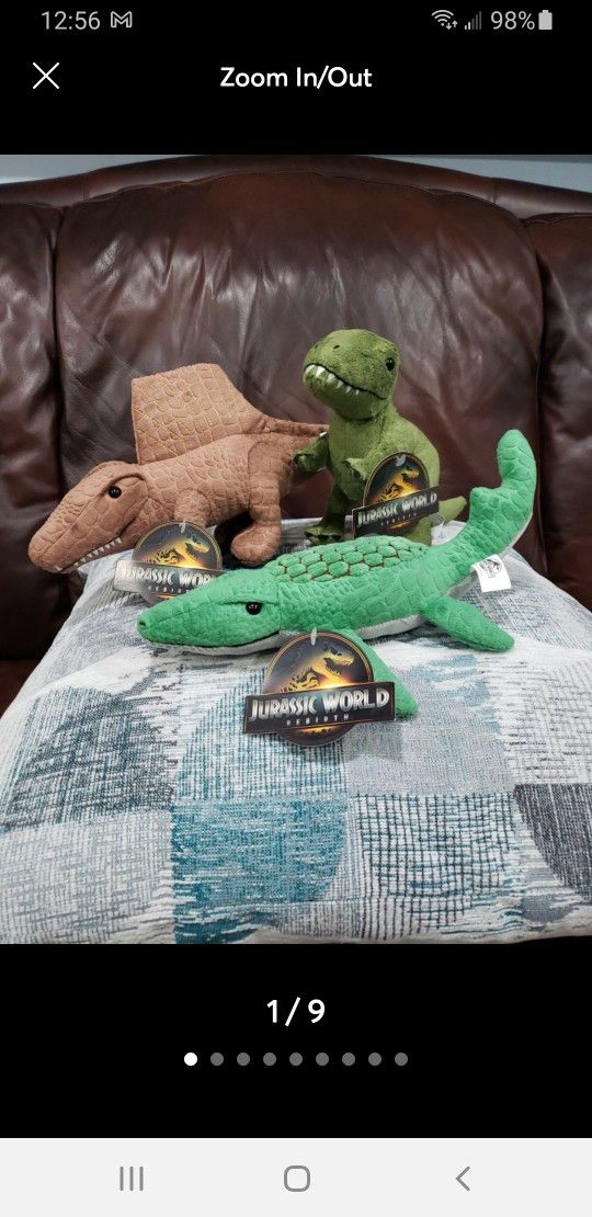Jurassic World Rebirth Cinemark Dinosaurs Plush