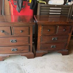 Two Real Oak Night Stands