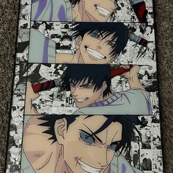 Jujutsu Kaisen Toji Glass Painting