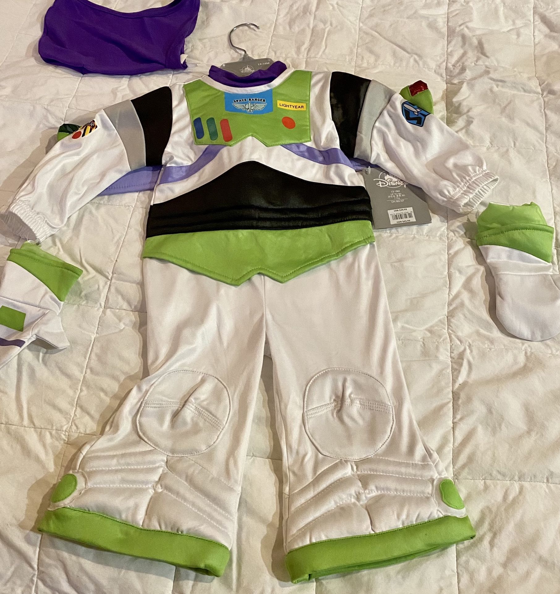 Buzz Lightyear Costume 12-18 Months -NEW