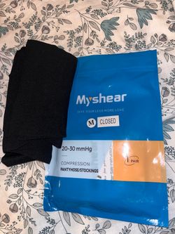 Brand New Thigh High Compression Socks – M 20-30 mmHg Stay-Up Support