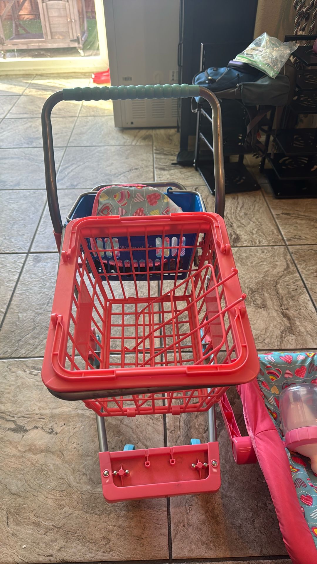 Grocery Cart Baby Carrier ( Toy) Mickey Mouse With Milk Bottle 