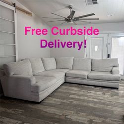 Free Curbside Delivery! Large Sectional Couch