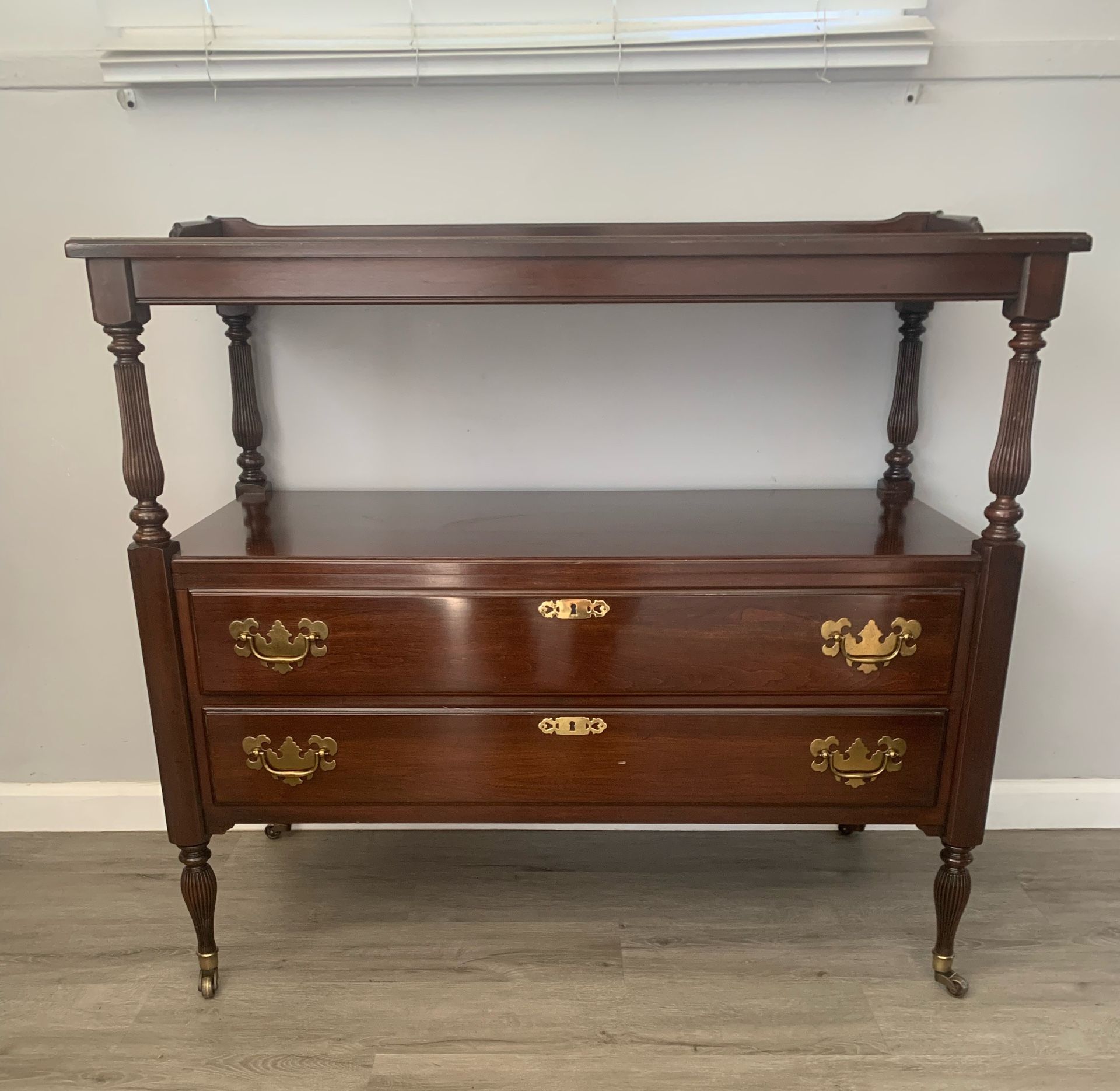 Ethan Allen Georgian Court cherry wood server sideboard Buffet
