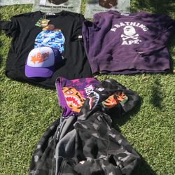 Bape , Vlone , FA(All Tags And Bags) Msg For Pictures 