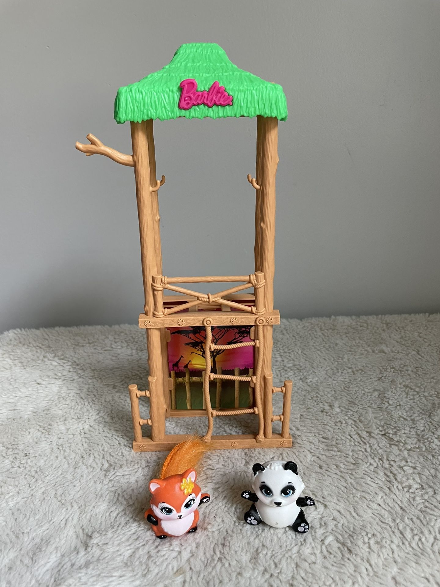 Barbie Caring For Wildlife Wild Animals Vet Zoo Rescue Panda Fox 