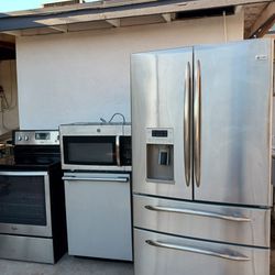 Set Appliances Stainless Steel Everything Work Free Delivered To Your Garage And 45 Days Warranty 