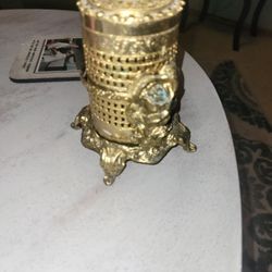 Antique Brass Toothbrush Holder