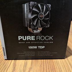 Be Quiet Pure Rock 1 CPU Cooler 150w TDP - AM4 Mounting Kit Included