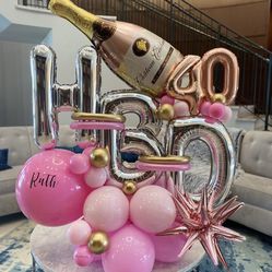 Balloons Bouquet- Decorations - Happy birthday 