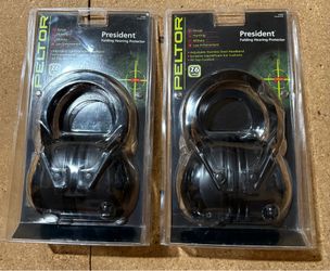 Peltor President Folding Hearing Protector 26 NRR Range Hunting Military Sealed
