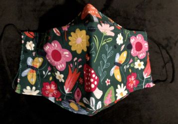 Face cover mask adult floral print