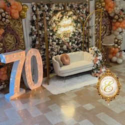 Flower backdrop