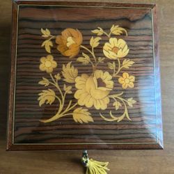 Beautiful Small Wooden Jewelry Box 