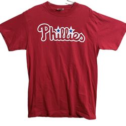 Philadelphia Phillies Brad Lidge Mens Red T-Shirt Jersey Sz Men’s Large pre-owned great condition 