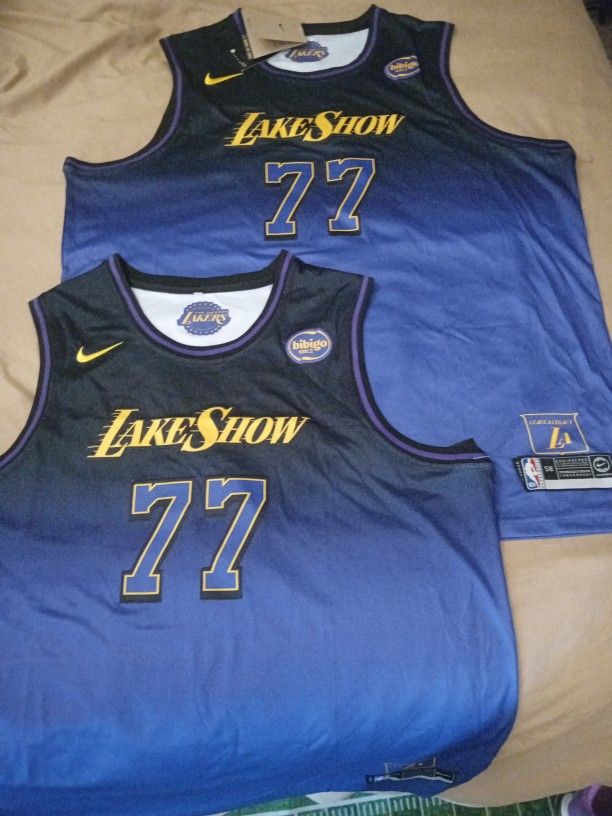 Los Angeles Lakers Lake Show #77 LUKA DONCIC Jerseys