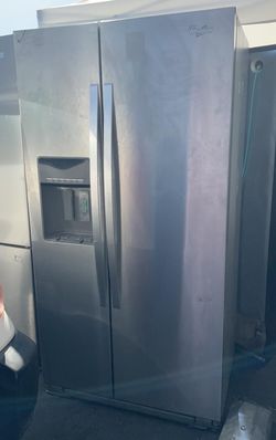 Whirlpool Side-by-Side Stainless Steel Refrigerator Fridge
