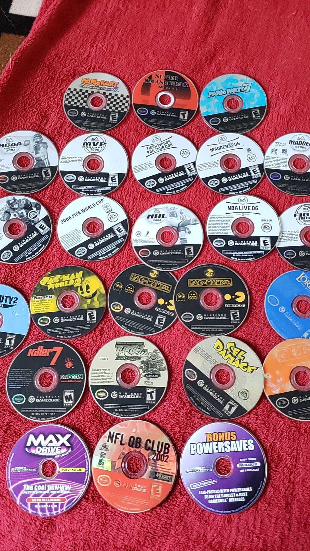 Nintendo Gamecube Discs. 25 total