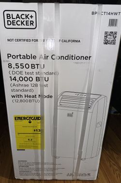 Black + Decker Portable air conditioner with heater, dehumidifier, and fan 