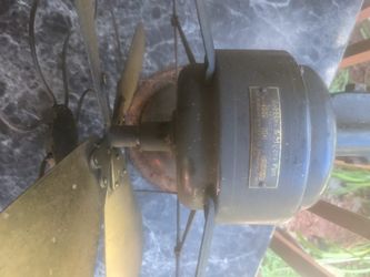Robbin And Meyers Brass Blade Three Speed Fan