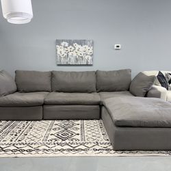 (Free Delivery) Grey Modular Sectional Couch. 